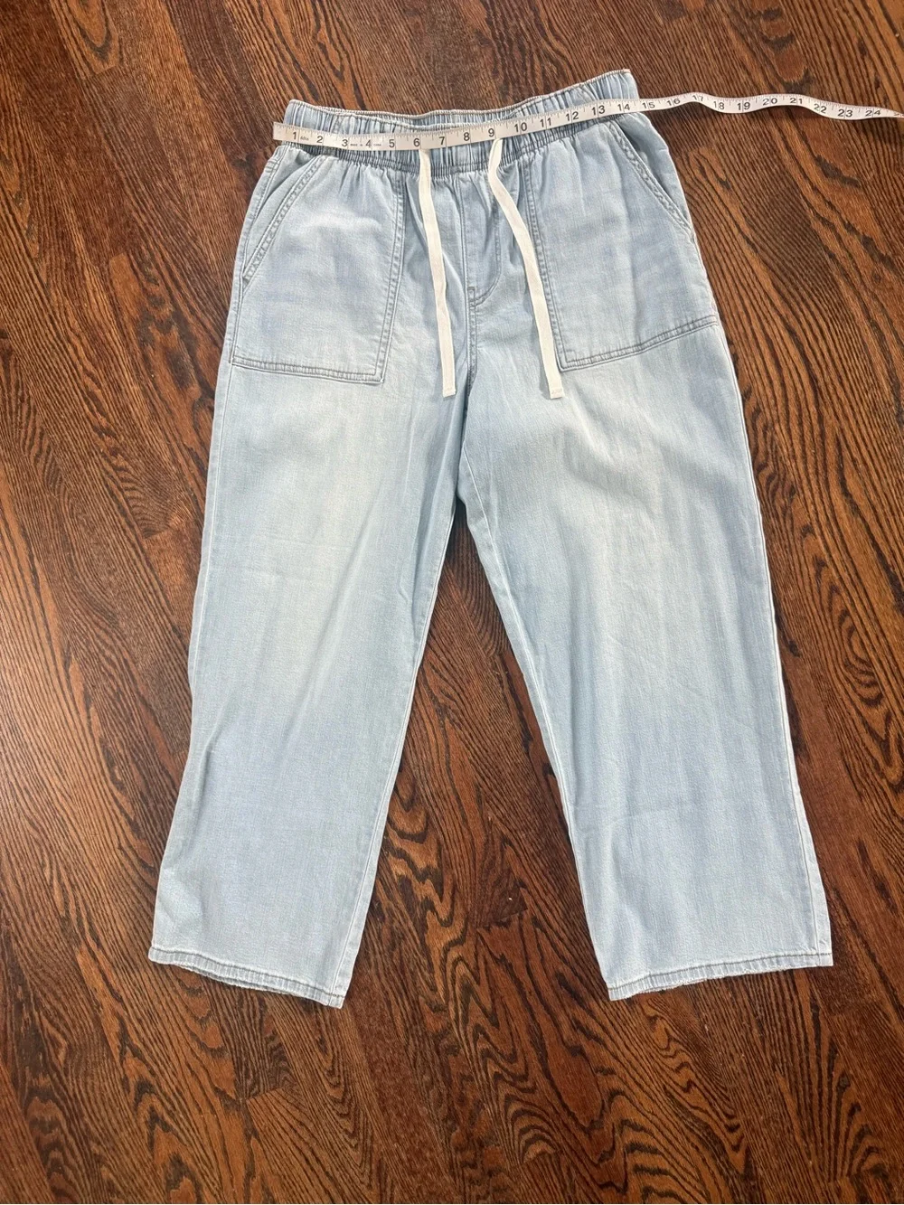 M Jeans by Maurices regular high-rise, crop drawstring jeans size Small - Picture 1 of 4